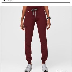 Burgundy FIGS pants!